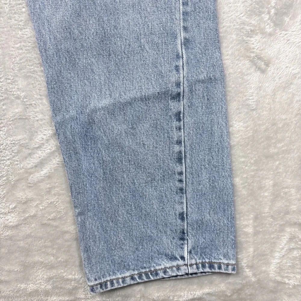 Levi's 505 Regular Fit Jeans Mens 36x32 Light Wash Blue Straight Leg Denim